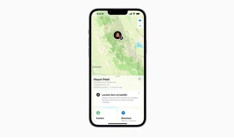 谢通门苹果14维修分享iPhone14系列中 FindMy功能通过卫星分享位置方法教程 